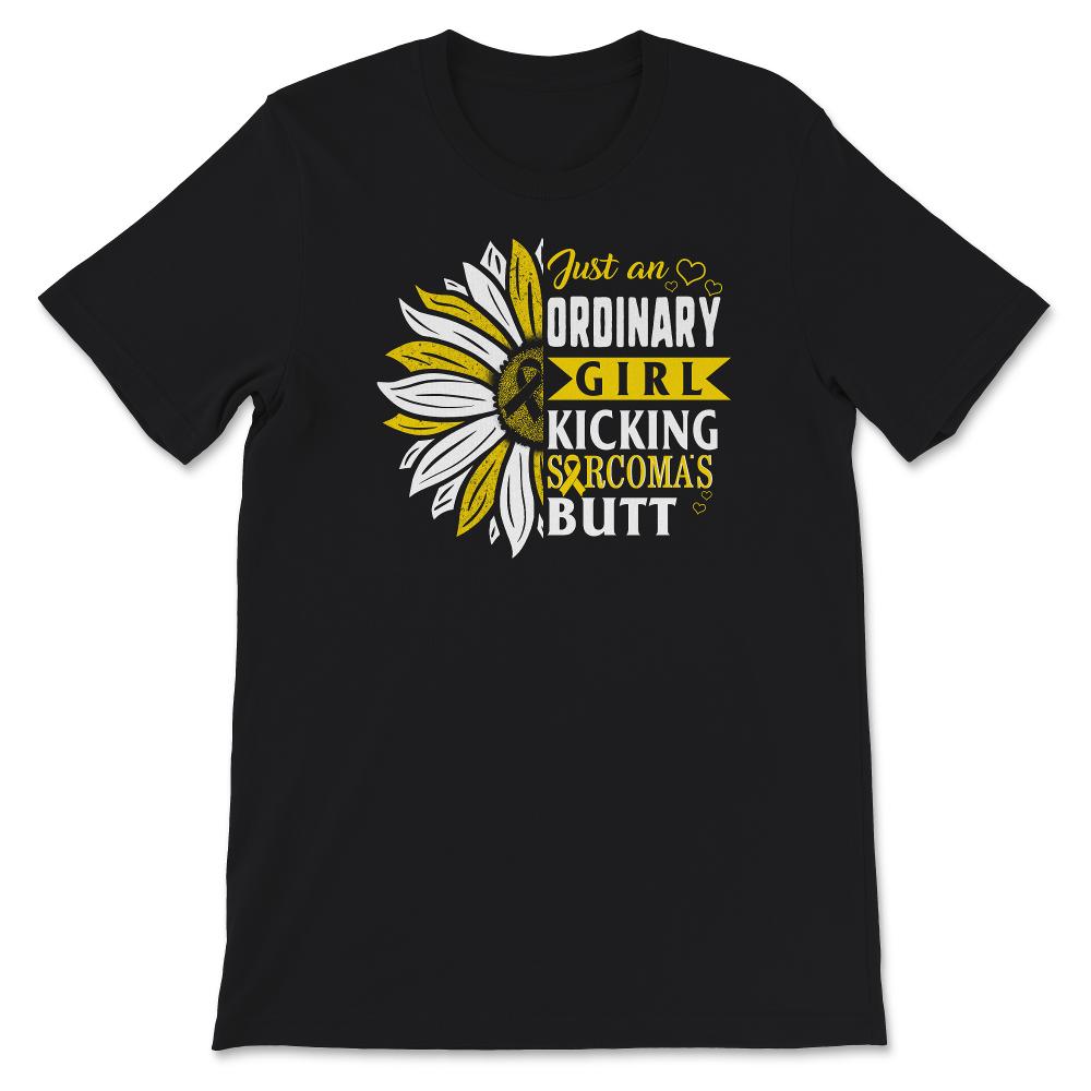 Sarcoma Bone Cancer Awareness Shirt, Just An Ordinary Girl Kicking