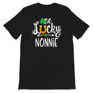 St Patricks Day Shirt, One Lucky Nonnie, Grandma, st paddys day shirt