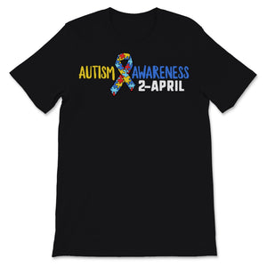 World Autism Awareness Ribbon Day 2020 2 April Mom Dad Support Puzzle