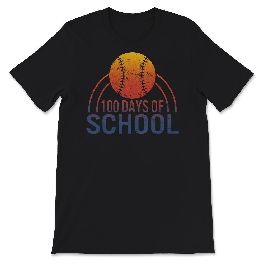 100 Days Of School, Funny 100 Days Tennis Ball Tee, Teacher And