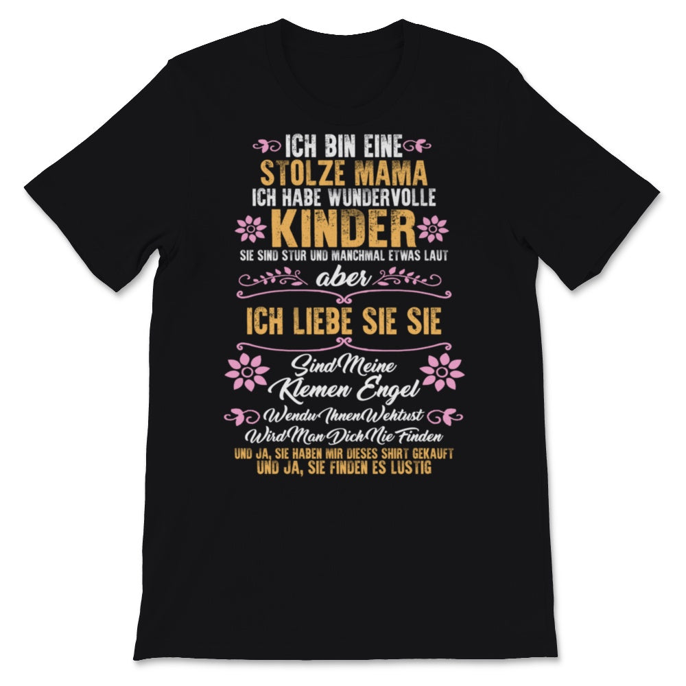 Muttertag Tshirt Damen Ich Bin Stolze Mama Von Fantastischen Kindern