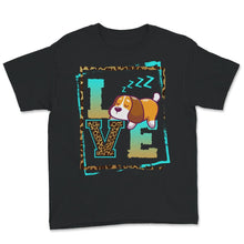 Load image into Gallery viewer, St. Bernard Love Shirt, Lazy St. Bernard Puppy Slobbers, Sleeping Dog
