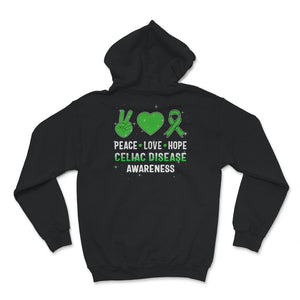 Celiac Disease Awareness Shirt, Peace Love Hope, Celiac Disease
