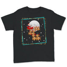 Load image into Gallery viewer, Happy Holidays Shirt, Dachshund Reindeer Christmas Tee, Reindeer
