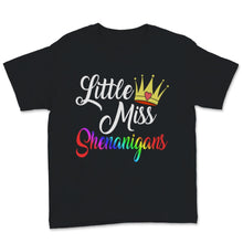 Load image into Gallery viewer, Miss Shenanigans Shirt St. Patrick&#39;s Day Little Gift Girls Shamrock
