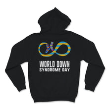 Load image into Gallery viewer, World Down Syndrome Day Awareness Infinity Symbol Socks Down Right
