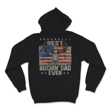Load image into Gallery viewer, Best Buckin&#39; Dad Ever Deer Hunting USA American Flag Retro Father&#39;s
