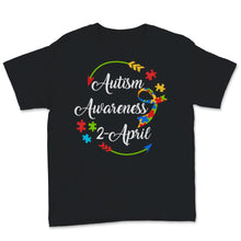 Load image into Gallery viewer, World Autism Awareness Day 2020 2 April Mom Dad Support Puzzle Ribbon
