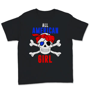 All American Girl Pirate 4th of July USA American Independence Day