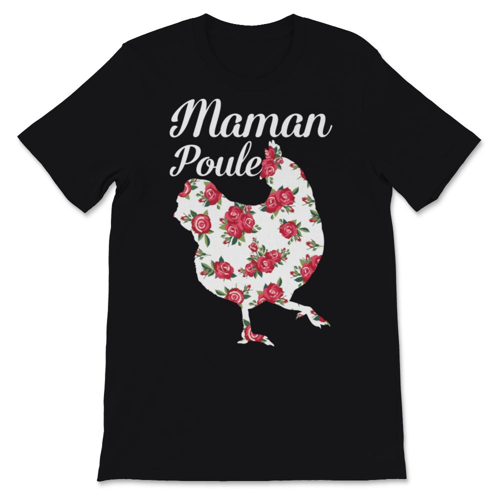 Tee shirt Poulet Maman Poule Cadeau fête des mères Drôle Femme Humour