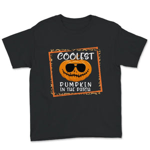 Halloween Costume Shirt, Coolest Pumpkin In The Patch, Pumpkin Face