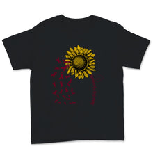 Load image into Gallery viewer, National Sickle Cell Awareness Month Burgundy Ribbon Sunflower
