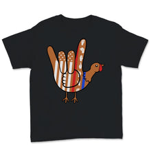Load image into Gallery viewer, American Sign Language I Love You Thanksgiving Turkey ASL American
