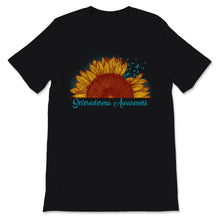 Load image into Gallery viewer, Scleroderma Awareness Half Sunflower Teal Ribbon June Systemic
