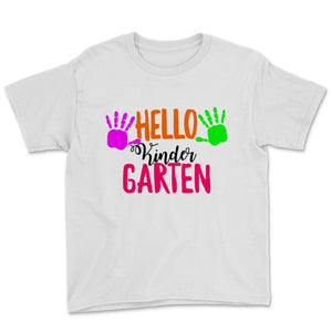 Hello Kindergarten Student Teacher Colorful Hands Back To School Gift