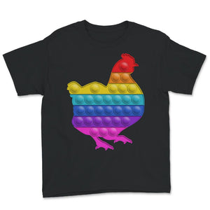 Chicken Lover Shirt, Kids Pop It Fidget Lover, ADHD Awareness Gift,