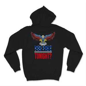 You Free Tonight USA Patriotic 4th of July American Eagle USA Flag