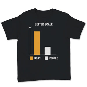 Dogs Greater Than People Shirt Better Scale Bar Chart Cute Dog Mom