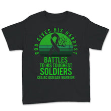 Load image into Gallery viewer, Celiac Disease Awareness Shirt, God Gives His Hardest Battles, Celiac
