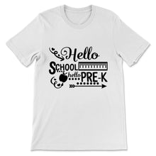 Load image into Gallery viewer, Hello Pre K Pre-kindergarten Student Back To School Ruler Hippie Gift
