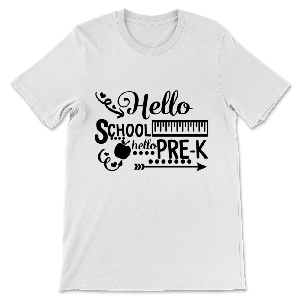 Hello Pre K Pre-kindergarten Student Back To School Ruler Hippie Gift