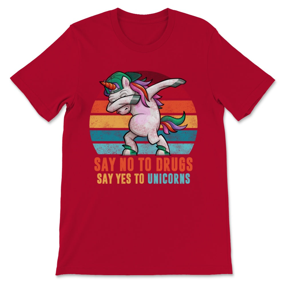 Red Ribbon Week Say No Drugs Say Yes to Unicorns Awareness Dabbing
