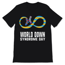 Load image into Gallery viewer, World Down Syndrome Day Awareness Infinity Symbol Socks Down Right
