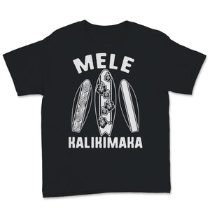 Mele Kalikimaka Shirt Surfing Board Hawaiian Xmas Hawaii Merry
