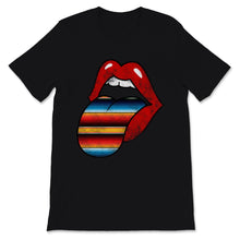Load image into Gallery viewer, Red Lips Serape Print Tongue Fiesta Cinco De Mayo Mexican Party
