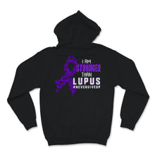 Load image into Gallery viewer, Lupus Awareness I Am Stronger Than Lupus Never Give Up Purple Ribbon
