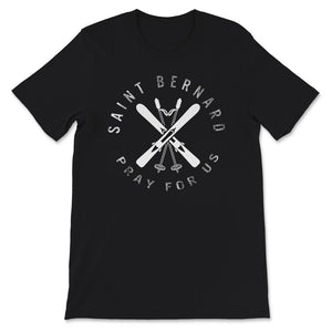 Saint Bernard of Montjoux Shirt, Snow Ski Gifts, Winter Skiing Saint,