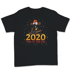 2020 Year of The Rat Happy Chinese New Year Cute Rat Wearing Chinese