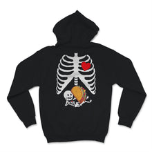 Load image into Gallery viewer, Pregnancy Announcement Halloween Costume Skeleton Baby Tacos Xray
