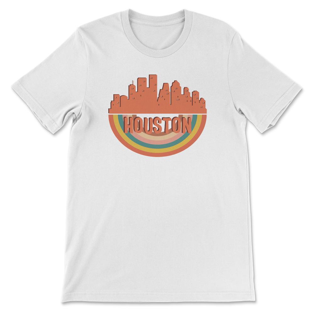 Houston Texas Skyline Shirt, Houston Texas Cityscape Watercolor Art