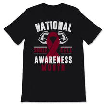 Load image into Gallery viewer, National Sickle Cell Awareness Month Burgundy Ribbon Strong Disease
