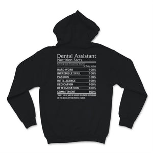 Dental Assistant Shirt, Nutrition Facts Sweatshirt, Essential Worker,