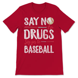 Red Ribbon Week Say No Drugs Say Yes to Baseball Player Prevention