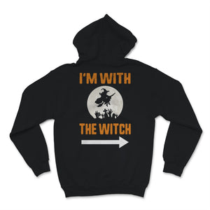 I'm With The Witch Shirt Funny Halloween Couple Costume Gift For Him