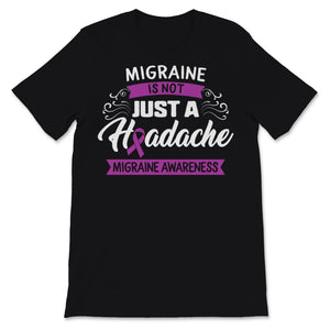 Migraine Awareness Not Just A Headache Purple Ribbon Warrior Gift