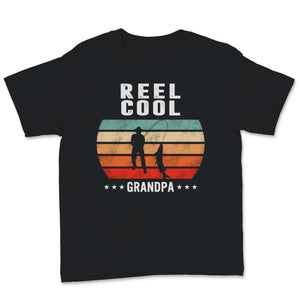 Fishing Reel Cool Grandpa Vintage Sunset Father's Day Gift for Papa