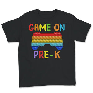 Back To School Shirt, Game On Pre-K, Game Controller Popping Gift,