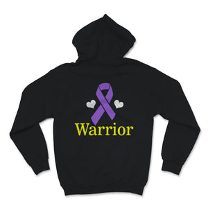 Hodgkin's Lymphoma Cancer Warrior Awareness Violet Ribbon I Wear