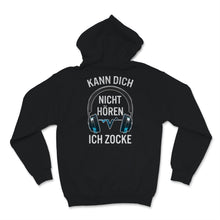 Load image into Gallery viewer, Kann Dich Nicht Hören Ich Zocke Tshirt für Kinder Gaming Kopfhörer
