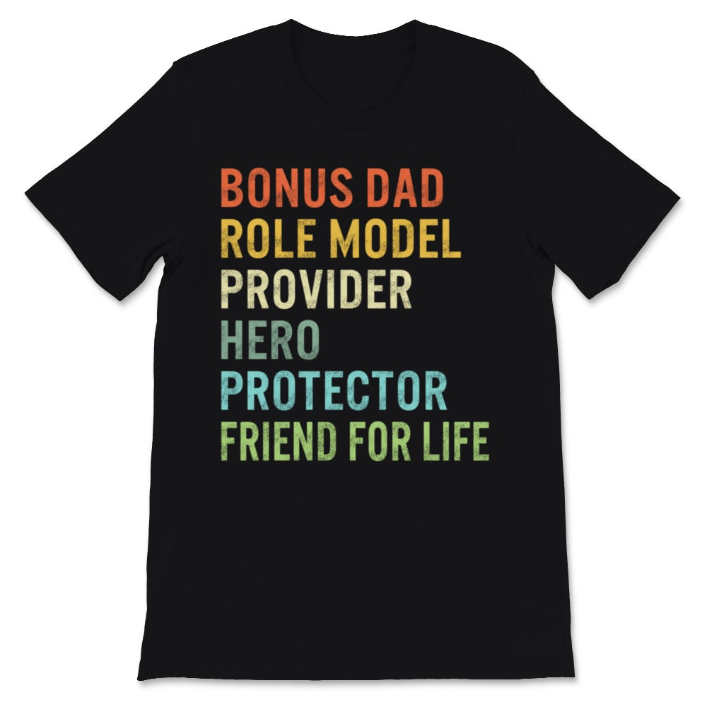 Father's Day Bonus Dad Friend For Life Protector Hero Step Dad