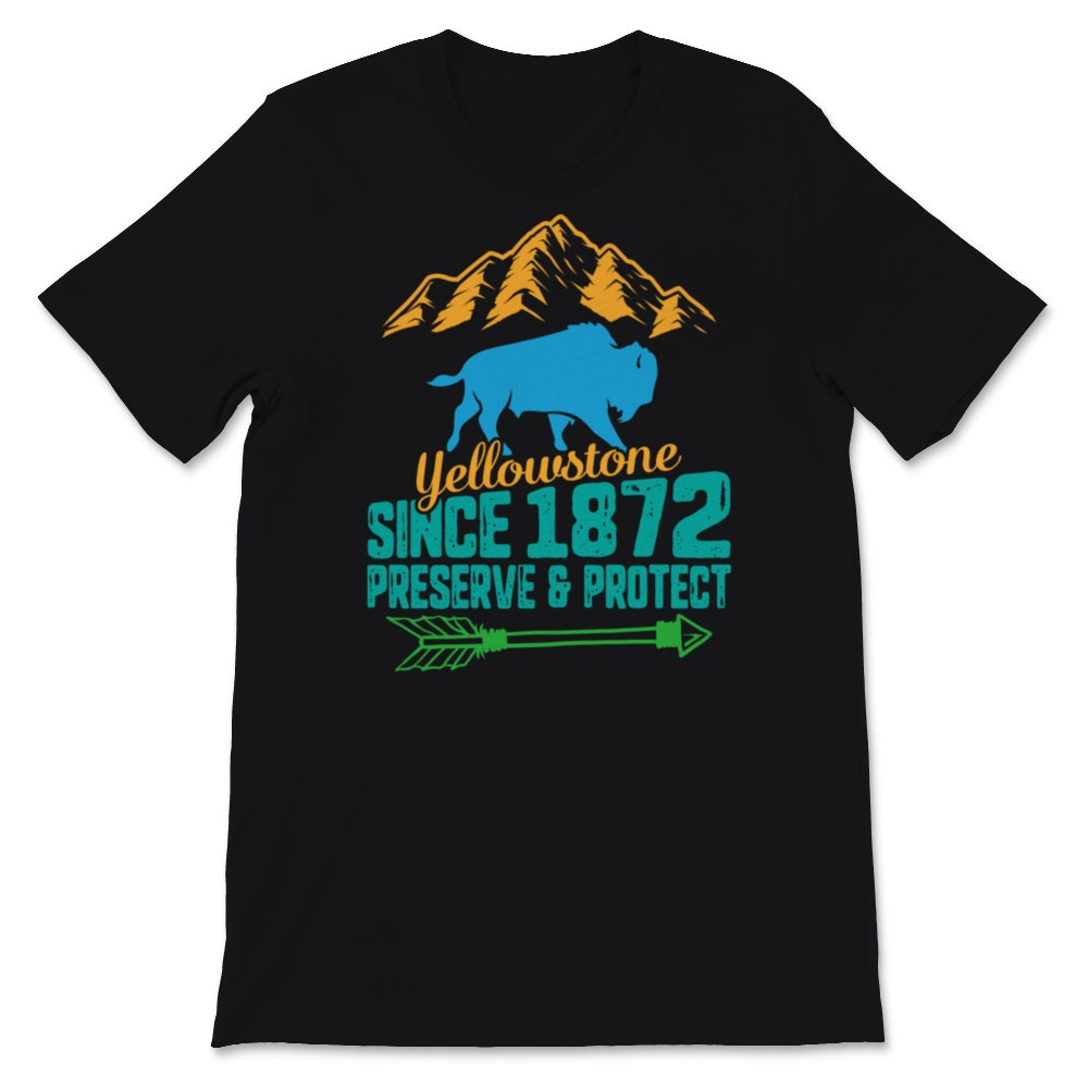 Yellowstone Sweatshirt, US National Park Shirt, Hiking Camping Tee,