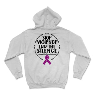 Domestic Violence Awareness Stop Violence End The Silence Purple