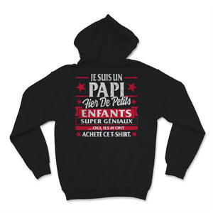 Grandpère Tee Shirt Fête des pères Je Suis Un Papi Fier Des Petits
