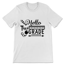 Load image into Gallery viewer, Hello Third Grade Student Teacher Hippie Back To School Ruler Gift
