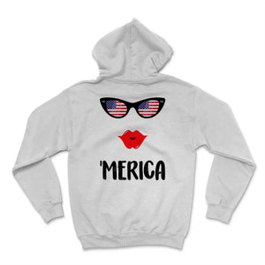 Merica Sunglasses America USA Flag Lips 4th of July Celebration Gift