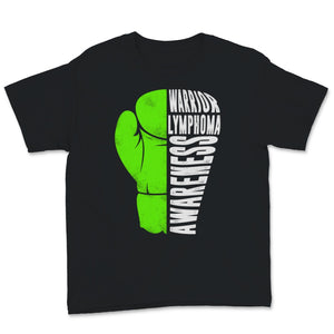 Non Hodgkins Lymphoma Warrior Boxing Gloves Ribbon Lime Green